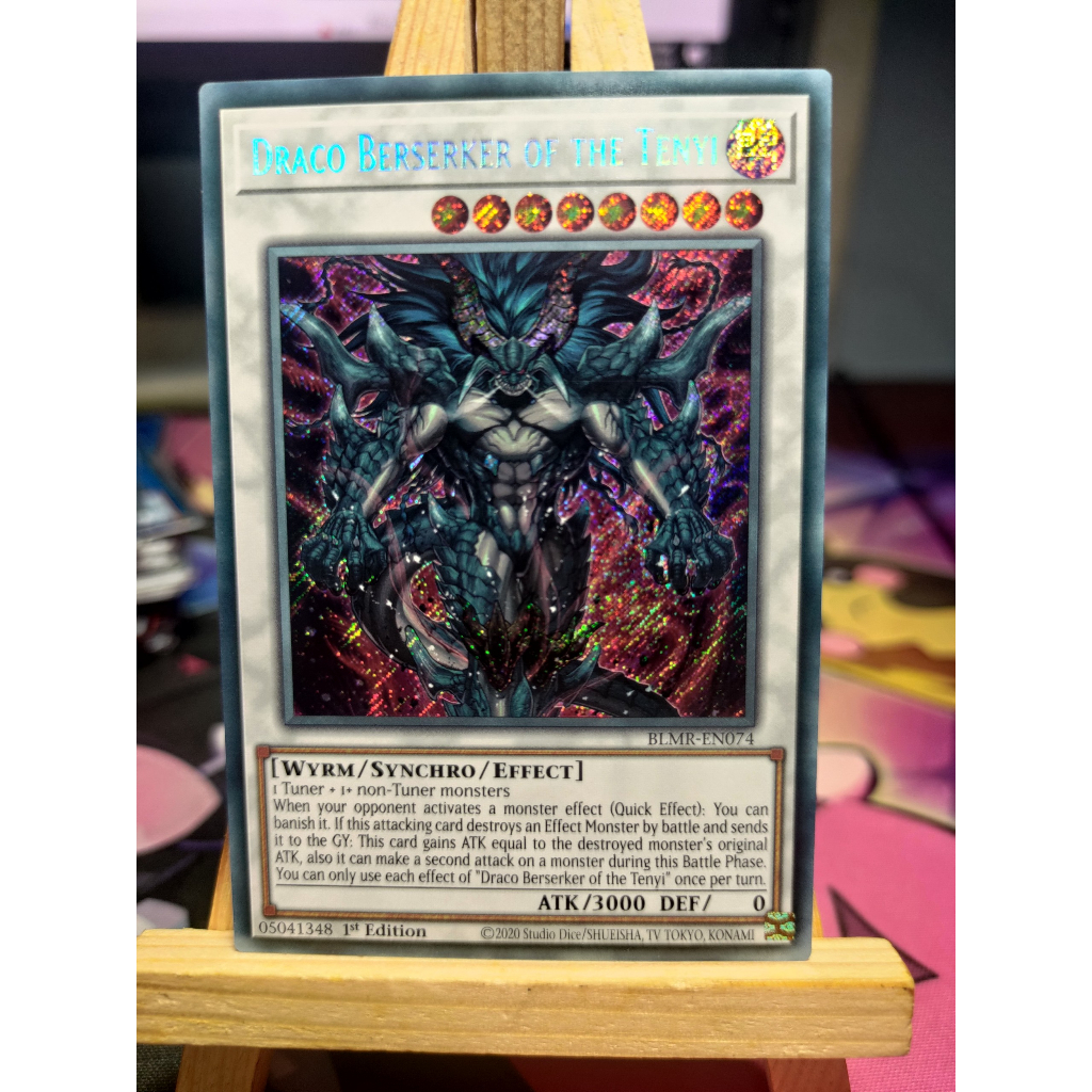 Thẻ bài Draco Berserker of the Tenyi - BLMR-EN074 - Secret Rare 1st Edition