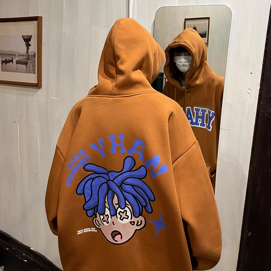 Khoác Nỉ Hoodie YHANS Unisex Form Rộng Chất Nỉ Bông Dày Hot Trend - Azura Store