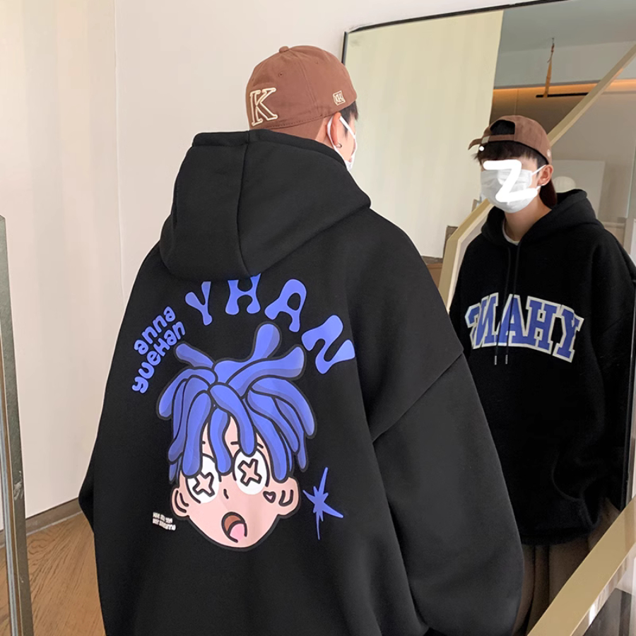 Khoác Nỉ Hoodie YHANS Unisex Form Rộng Chất Nỉ Bông Dày Hot Trend - Azura Store