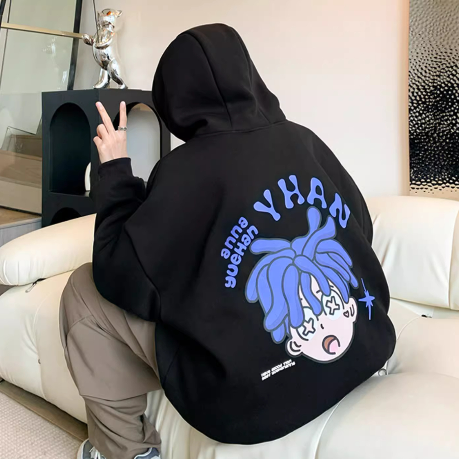 Khoác Nỉ Hoodie YHANS Unisex Form Rộng Chất Nỉ Bông Dày Hot Trend - Azura Store