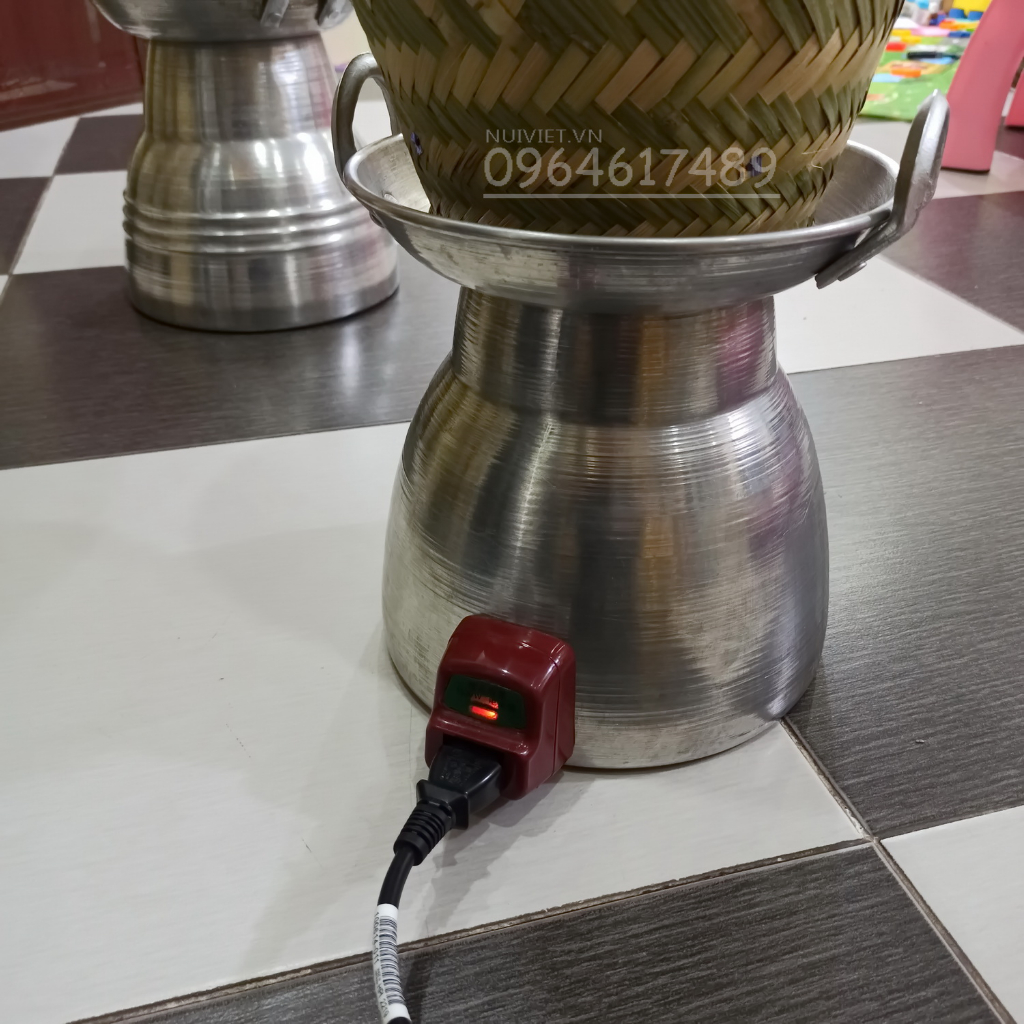 Trõ Đồ Xôi Bằng Điện / Trõ Tre Hấp Xôi / Chõ Cắm Điện / Hấp Cơm Tấm / Hấp Bánh Ngon