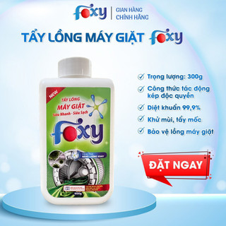 Bột tẩy lồng máy giặt Foxy công nghệ Hàn Quốc hộp 300g