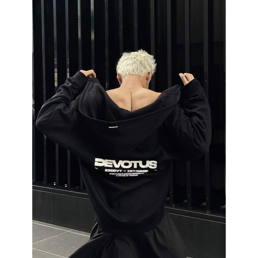 Áo khoác Hoodie Zip Local Brand Unisex Devotus Nỉ bông Cotton 350gsm - Áo khoác dây kéo New Collection