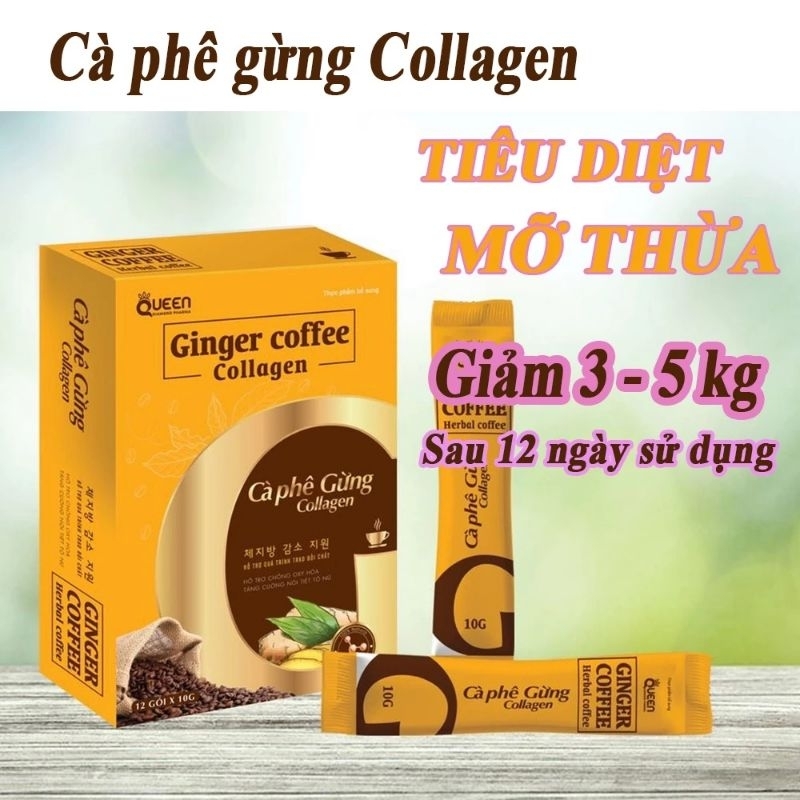 Combo 3 Hộp Cafe Gừng Collagen giảm cân