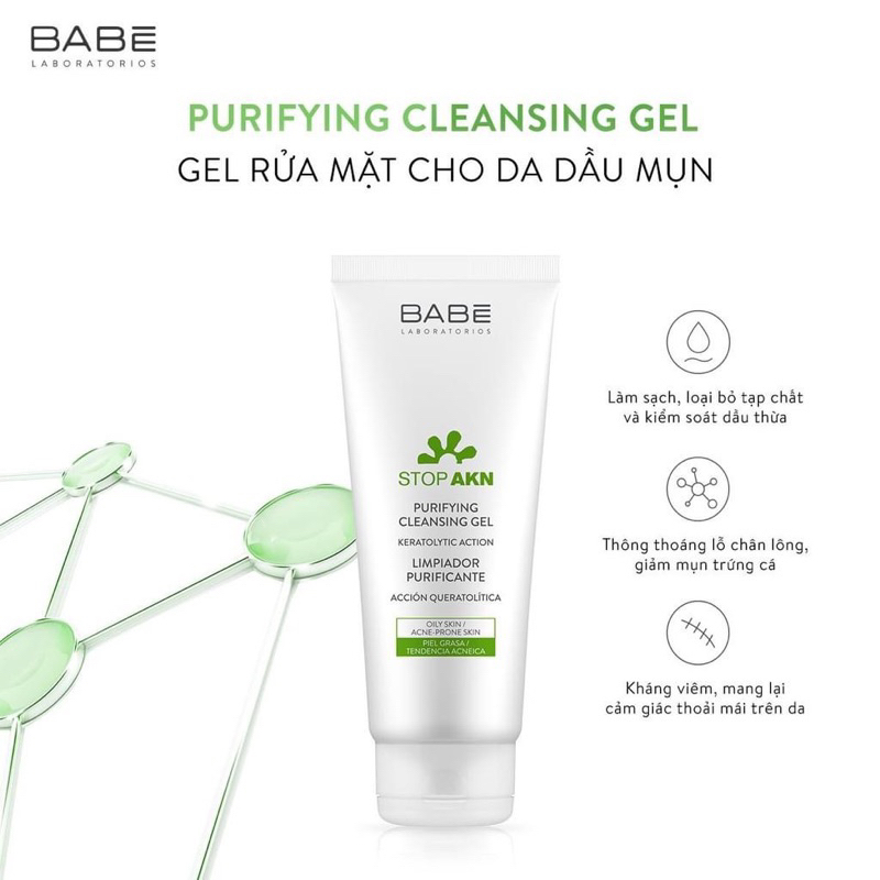 sữa rửa mặt babe 200ml