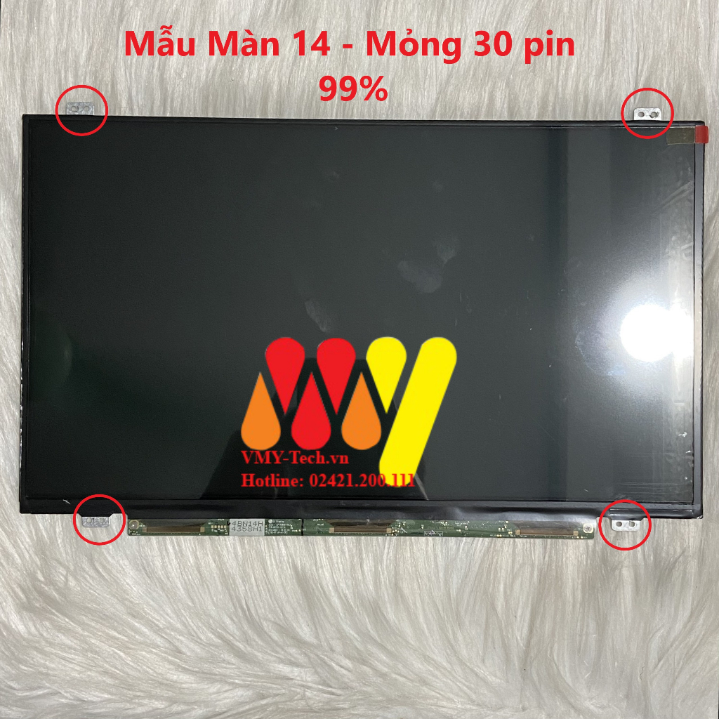 Màn hình cho laptop 14 inch led mỏng slim 30 pin HD - FULL HD - Dùng cho HP dell lenovo Asus acer