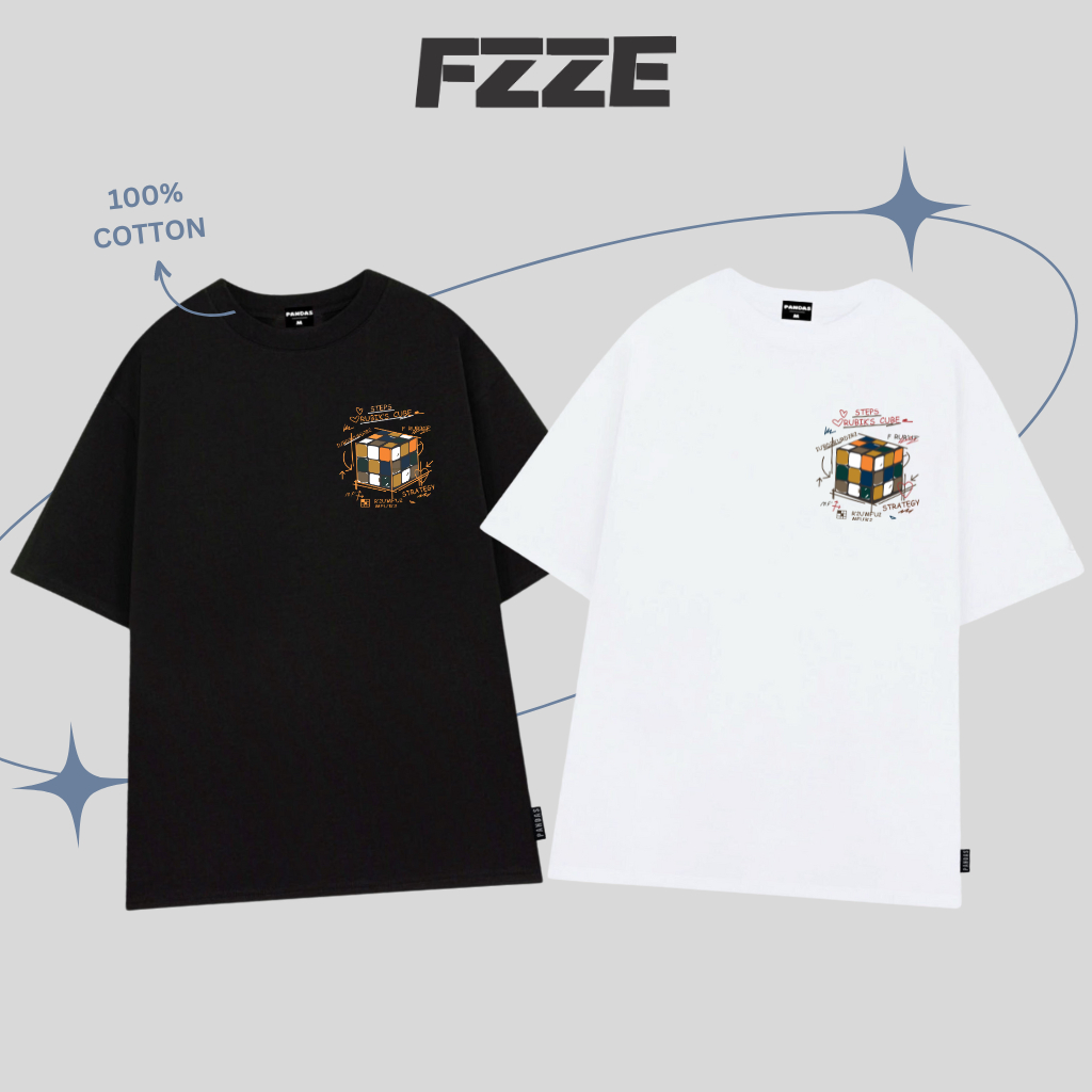 Áo thun form rộng tay lỡ unisex , áo phông nữ unisex tay lỡ form rộng FZZE Tee ATN07