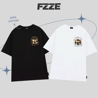 Áo thun form rộng tay lỡ unisex , áo phông nữ unisex tay lỡ form rộng FZZE Tee ATN07