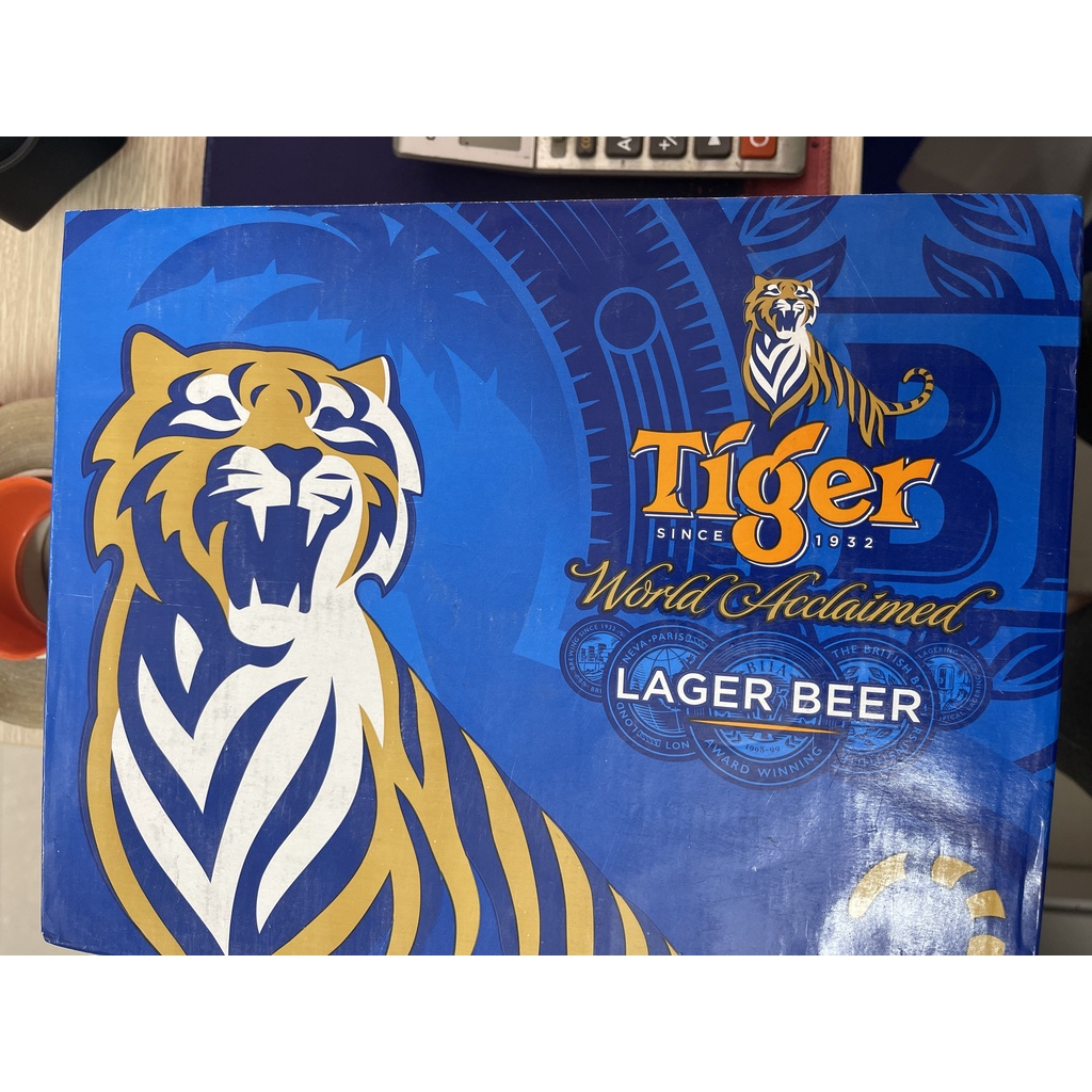 Thùng 20 lon bia Tiger 330ml Tiger Xanh