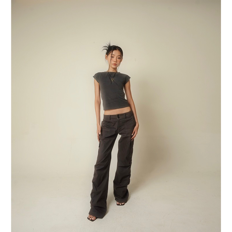 Áo thun dáng dài cổ thuyền BASIC STAN TOP - THESTAN