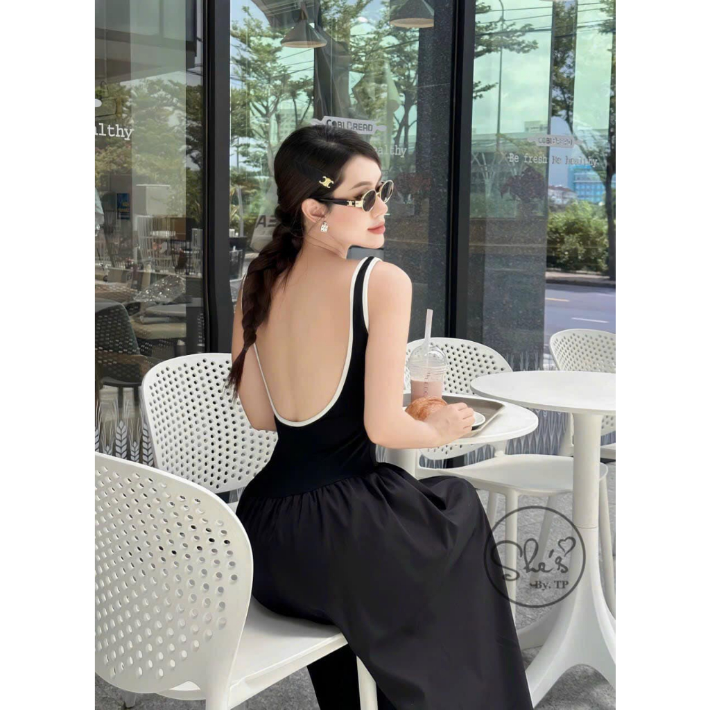 Váy phối thô xòe