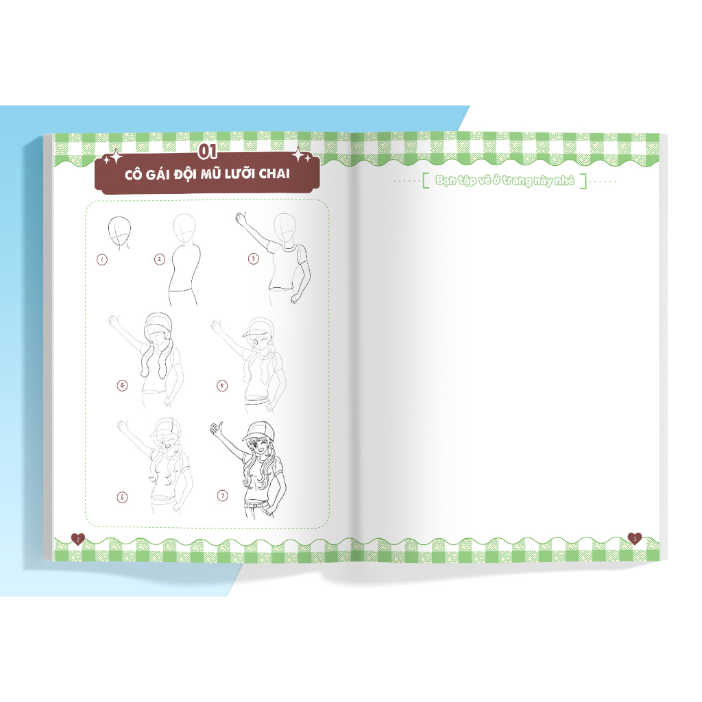 365 Ngày Luyện Vẽ 100 Nhân Vật Hoạt Hình Manga 204 Trang- Tập 2 Có Mã QR Hướng Dẫn Tập Vẽ