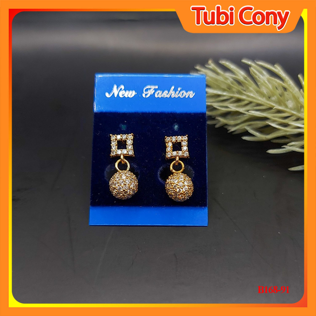 Hoa tai Bông tai nữ tròn đơn giản - B168- 91 - TT - Tubi Cony