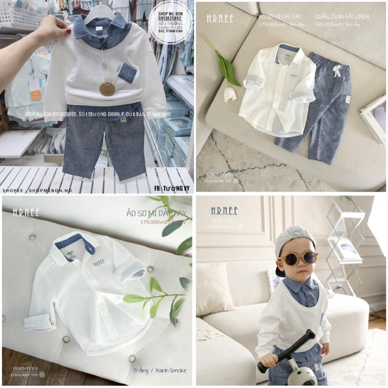 Áo Sơ Mi/Sweater/Quần Jean Hãng Hrnee Cho Bé 9m-4y