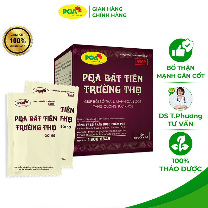 Cốm PQA Bát Tiên Trường Thọ cho người bị thận hư dẫn đến các triệu chứng: hoa mắt, chóng mặt, cơ thể suy nhược