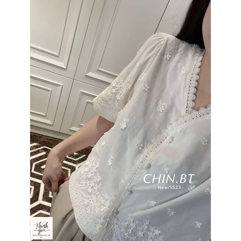 Áo Sơmi Boy Thêu Hoa Nổi QC L1