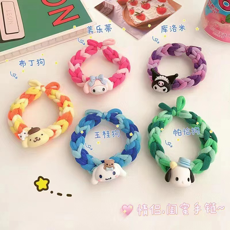 Sanrio Kulomi Melody Vòng Đeo Tay Dây Da Thủ Công Tự Làm , Quà Tặng Cho Bạn Trai Và Bạn Gái