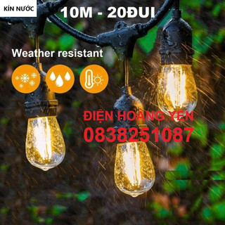 Đèn dây: Đèn dây trang trí ngoài trời 10mét 20 đuôi
