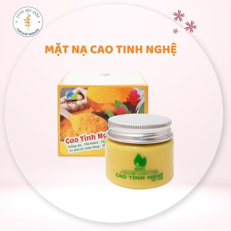 Mặt Nạ Cao Tinh Nghệ dưỡng trắng da,mờ thâm mụn,nám,se khít lỗ chân lông