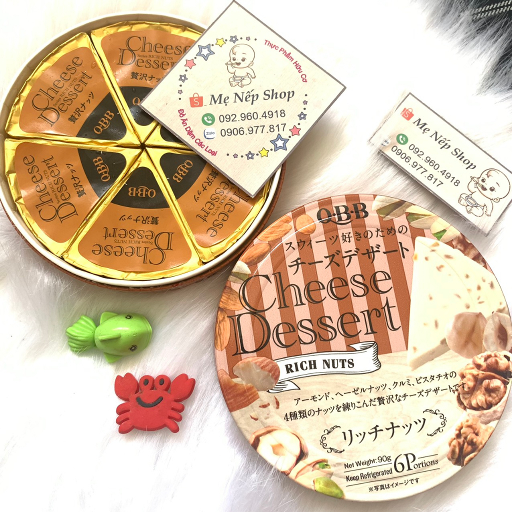 Phô mai QBB các loại hạt dinh dưỡng