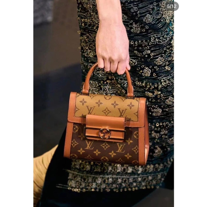 Túi quai xách #lv dauphine 2 màu sang chảnh 20cm có hộp