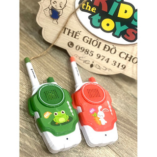 Bộ Đàm Ếch và Thỏ Đồ Chơi Cho Bé Combo 2 cái đa chiều 2 kênh phạm vi 300m cho trẻ vui chơi