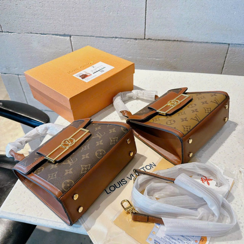 Túi quai xách #lv dauphine 2 màu sang chảnh 20cm có hộp