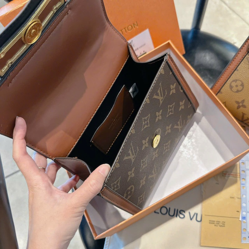 Túi quai xách #lv dauphine 2 màu sang chảnh 20cm có hộp