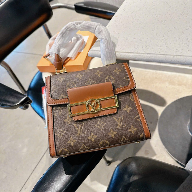 Túi quai xách #lv dauphine 2 màu sang chảnh 20cm có hộp