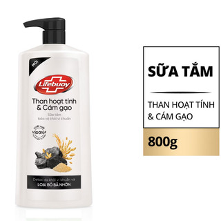 Sữa tắm Lifebuoy Than Hoạt Tính và Cám Gạo 800g