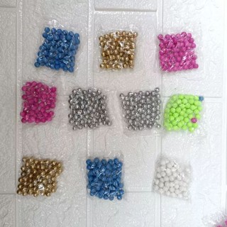 10 bịch 600 viên bi nhựa 6mm trang trí