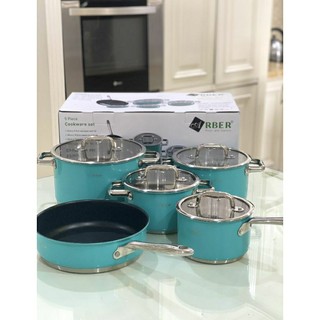 BỘ NỒI ARBER Inox đáy từ CAO CẤP AN05SDT Hàng chính hãng