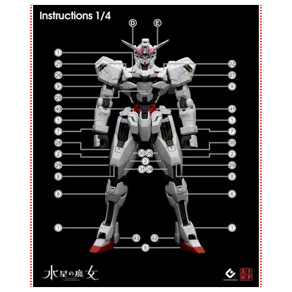 Decal nước thường - huỳnh quang phát sáng custom mô hình HG Calibarn - tạo độ sắc nét chi tiết cho mô hình