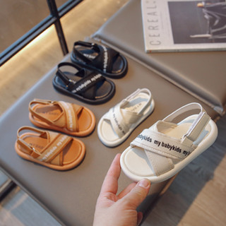 Sandal bé trai bé gái, Dép quai hậu cho bé xăng đan quai chéo sành điệu vải canvas đế mềm êm chân size từ 1 tới 6 tuổi