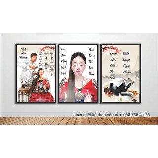 Tranh spa dưỡng sinh 3 tranh