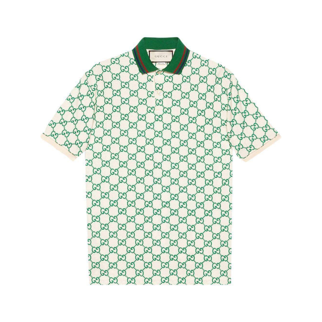 Áo Polo ,Áo trụ GC Monogram in Full Logo Thời thượng - 3 Màu Vải Cotton 100%