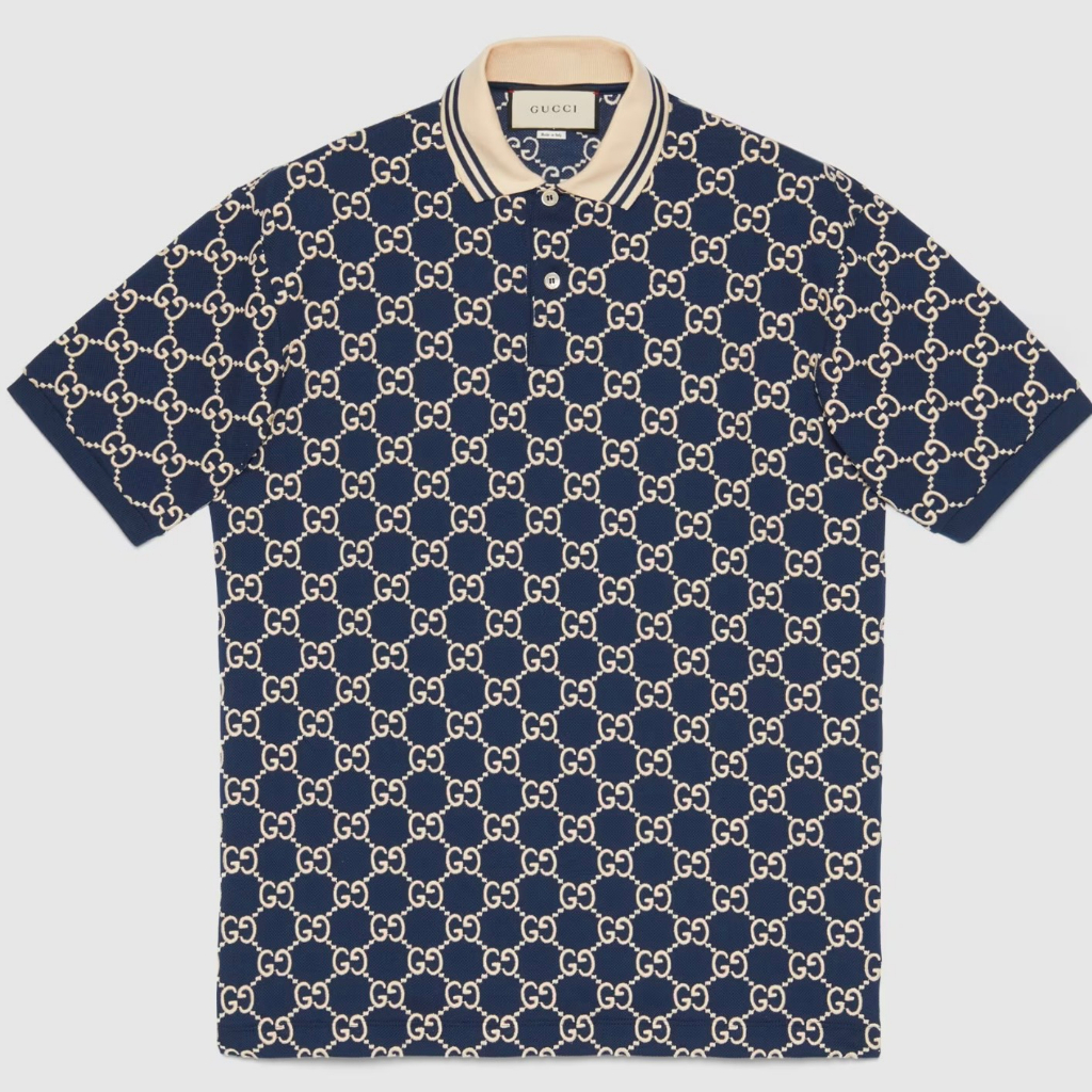 Áo Polo ,Áo trụ GC Monogram in Full Logo Thời thượng - 3 Màu Vải Cotton 100%