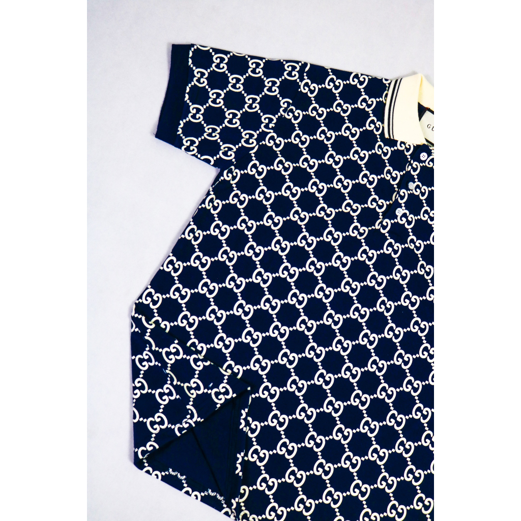 Áo Polo ,Áo trụ GC Monogram in Full Logo Thời thượng - 3 Màu Vải Cotton 100%