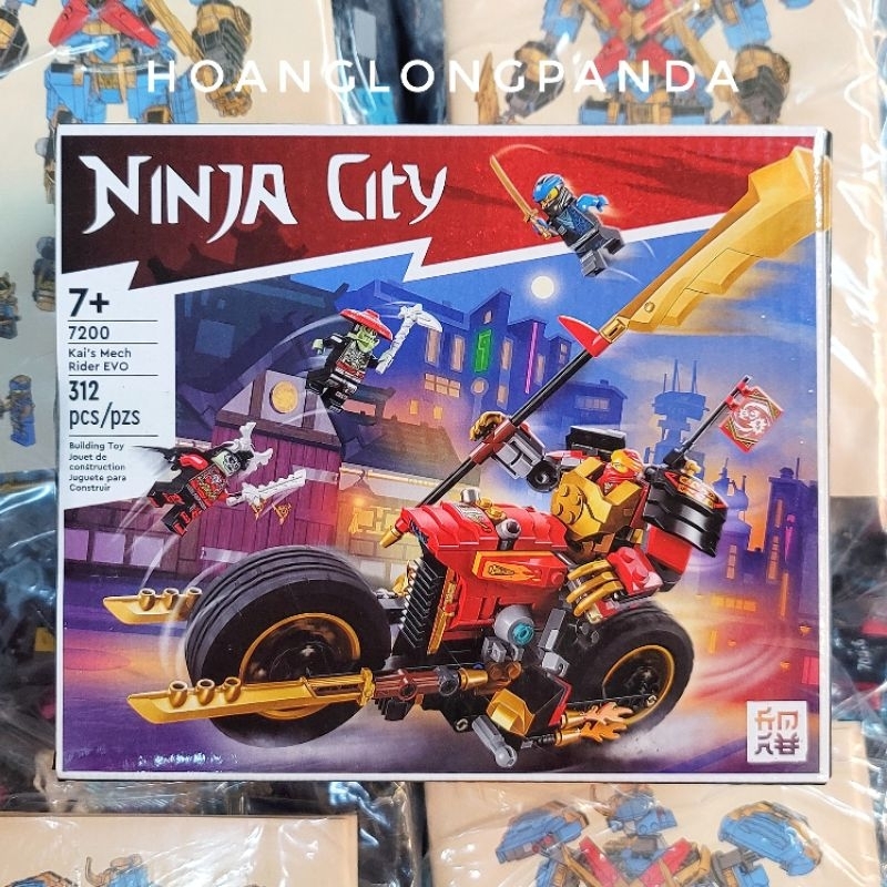 Lắp ráp NINJA CITY 7200 | Kai's Mech Raider EVO | 312 chi tiết