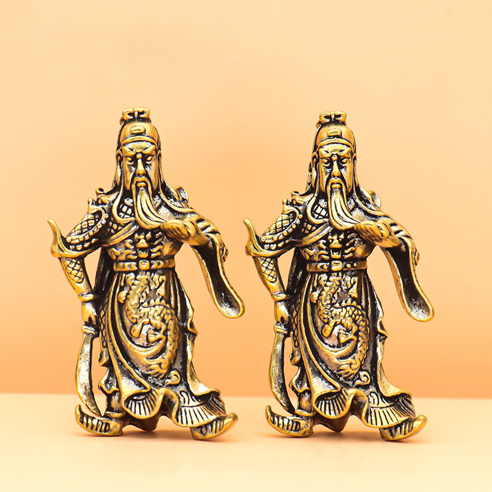 Vật phẩm trưng bày bằng đồng hình ông quan công đứng - Kích thước 60 x 35 Nặng 50g May mắn bền đẹp.