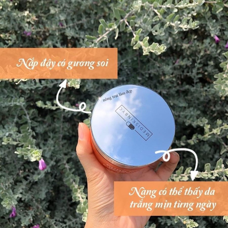 KEM VÀ SERUM PURE C MEDISKINBYC HÀN DƯỠNG TRẮNG SÁNG MỊN DA