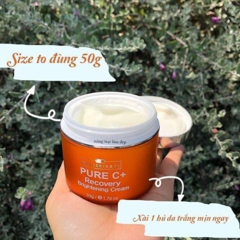 KEM VÀ SERUM PURE C MEDISKINBYC HÀN DƯỠNG TRẮNG SÁNG MỊN DA