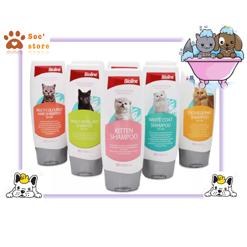 BIOLINE - Sữa tắm dành cho chó 250ML - mèo 200ML