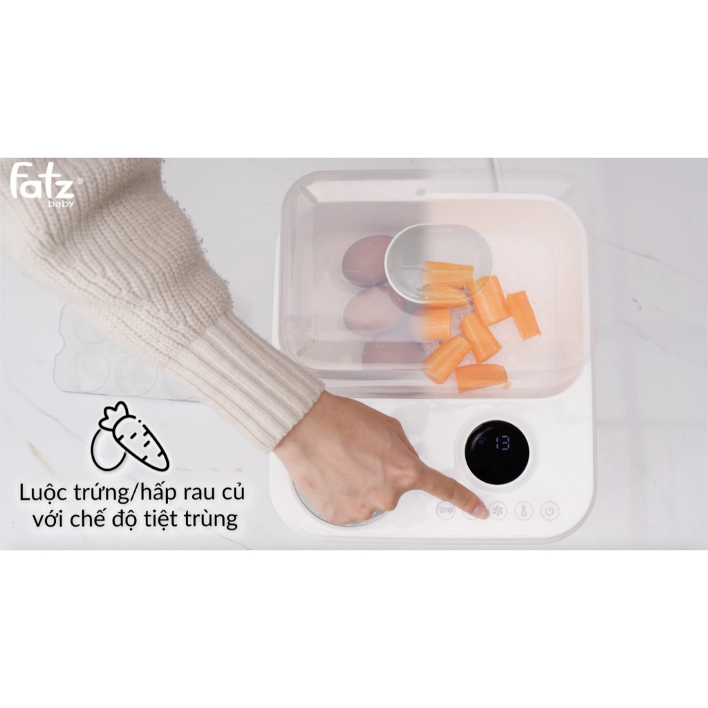 Máy Tiệt Trùng Sấy Khô Hâm Sữa Điện Tử 4 Trong 1 Chính Hãng FATZ BABY - CAPTAIN 1 - FB4320SJ Lamkids