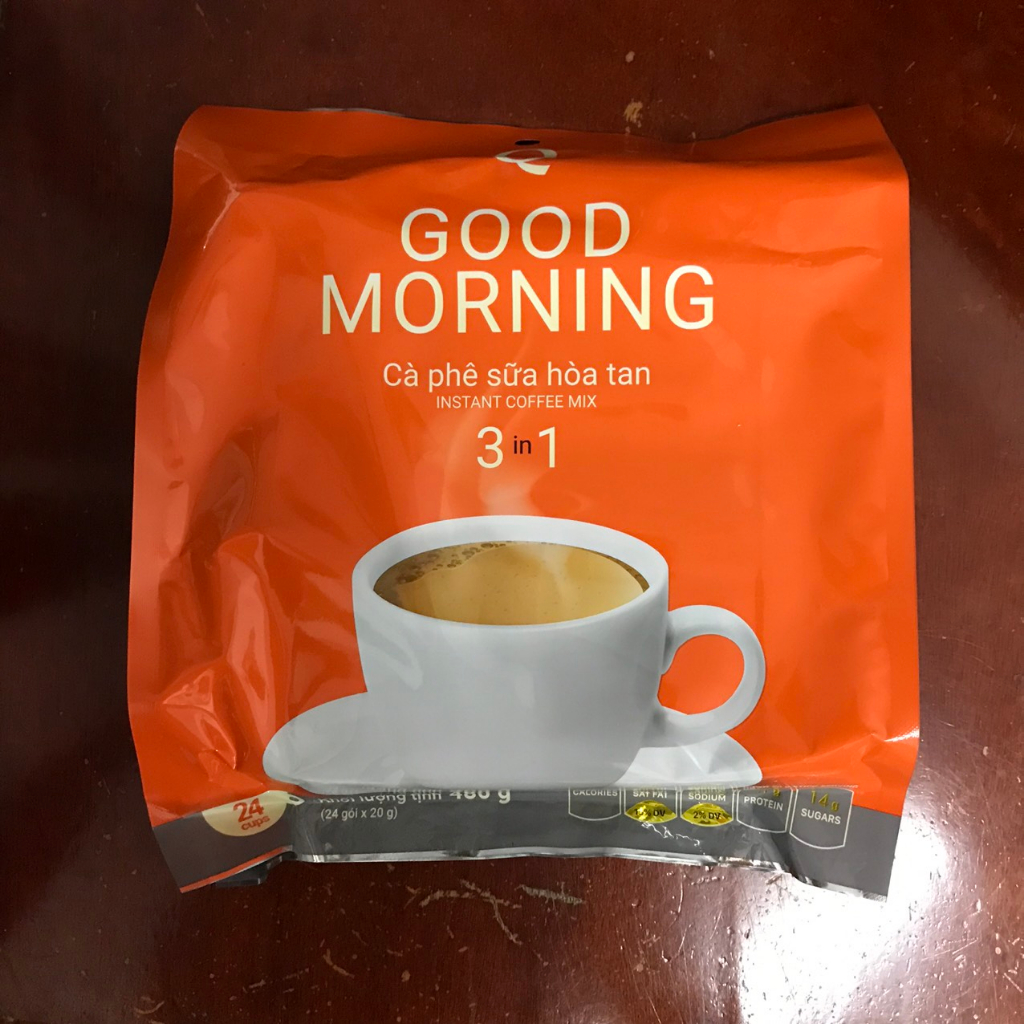 Cà phê Trần Quang Good morning (bịch 24 gói x 20gram)