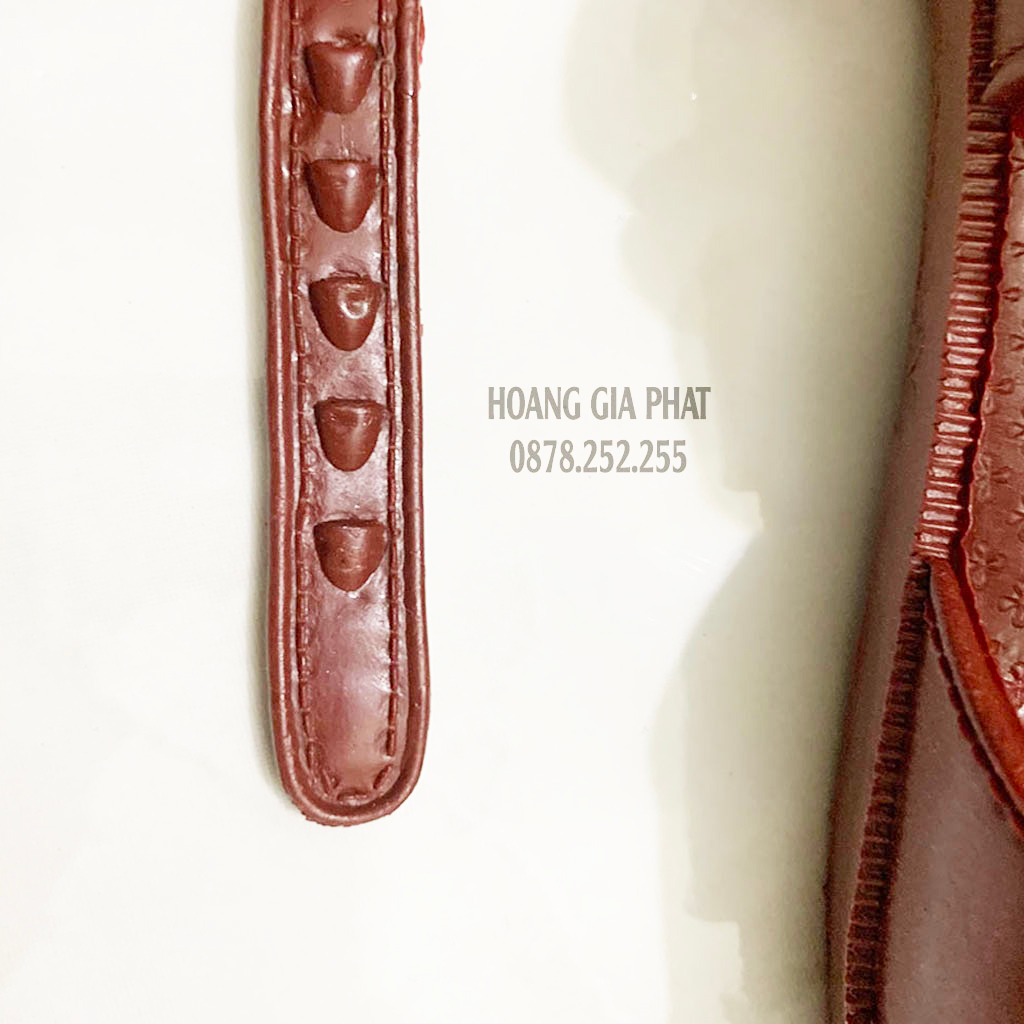 Dép rọ nam nhựa PVC đỏ nâu HOANGGIAPHAT dùng đi mưa, đi rừng