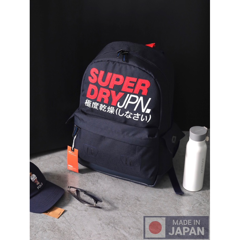 Balo thời trang SUPERDRY MONTANA Backpack Logo thêu sang trọng chất liệu poly cao cấp trượt nước - Balo nam nữ đi chơi
