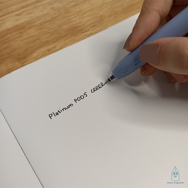 Bút mực gel nước Platinum POD5 màu pastel mực đen cỡ ngòi 0.5mm