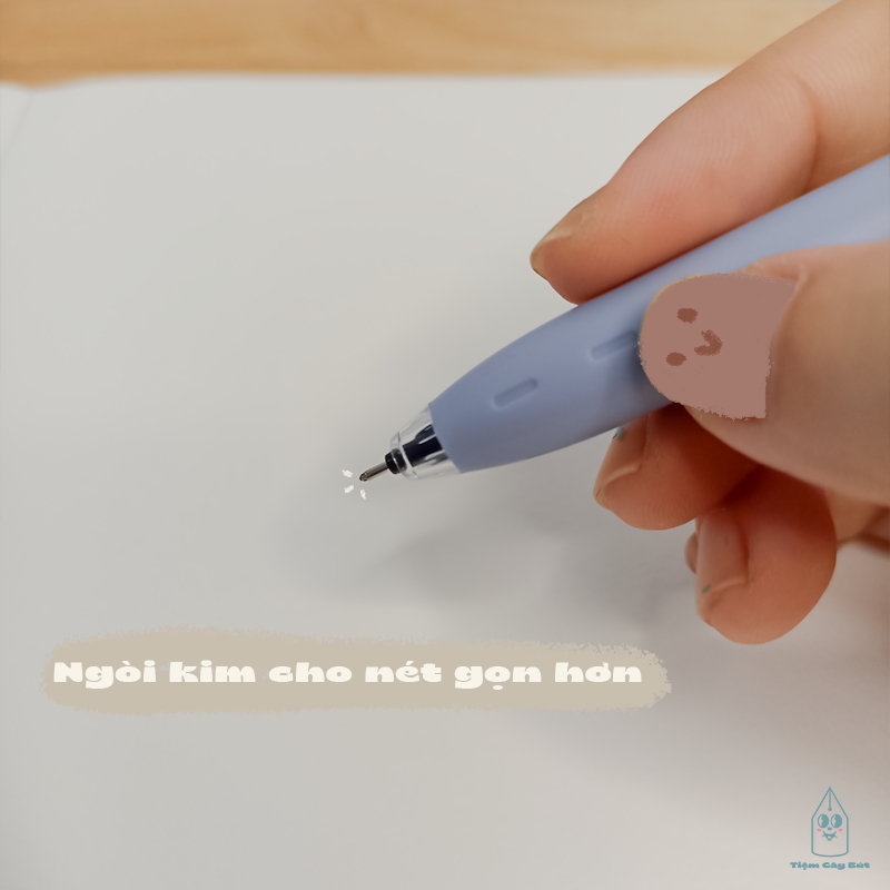 Bút mực gel nước Platinum POD5 màu pastel mực đen cỡ ngòi 0.5mm