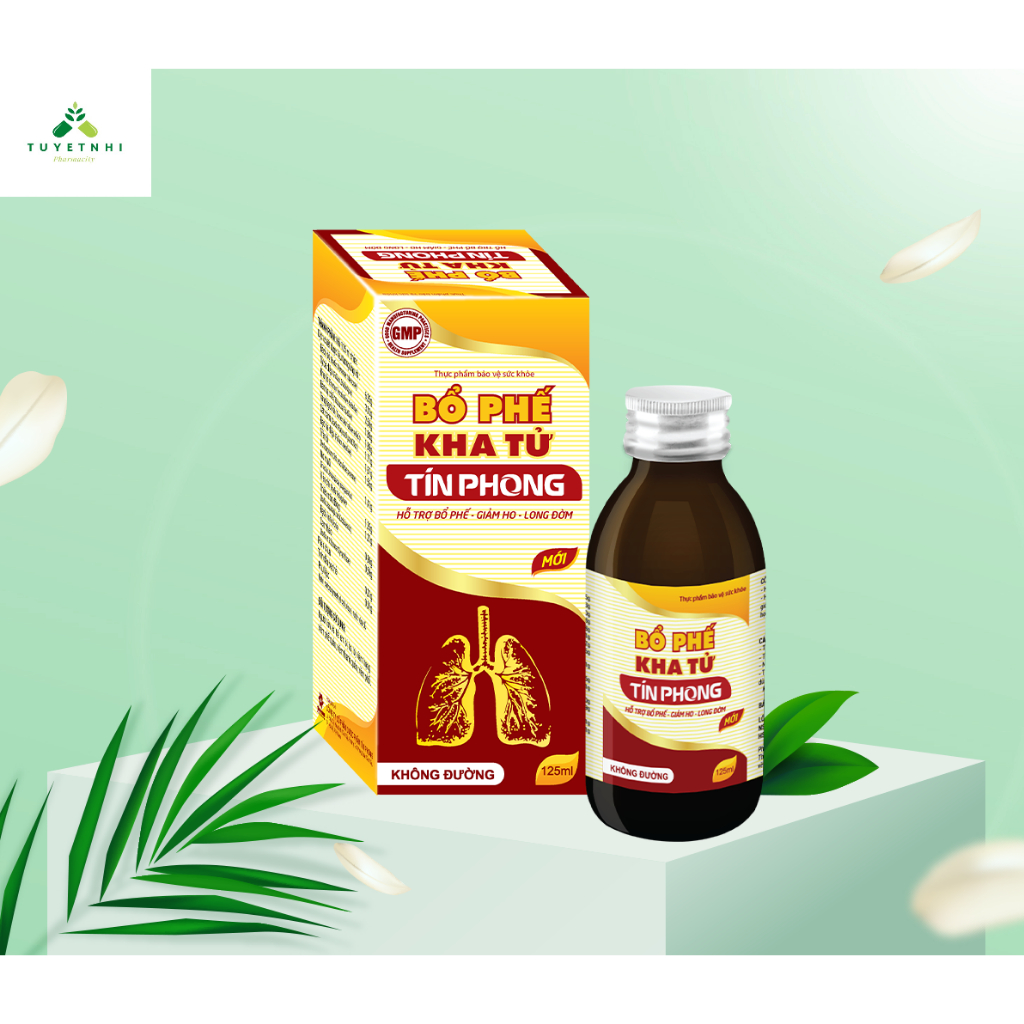 [CHÍNH HÃNG] SIRÔ BỔ PHẾ KHA TỬ TÍN PHONG CHAI 125ML Hỗ trợ giảm ho đàm, ho khan